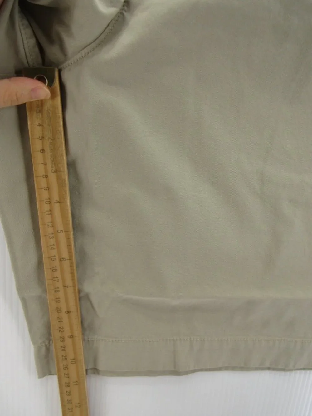 Banana Republic Shorts 44 Khaki Garment Dye Relaxed Chino Canvas NEW
